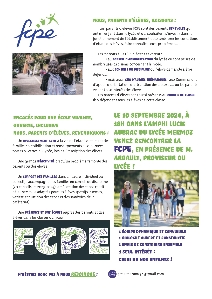 flyer FCPE Rentrée 2024